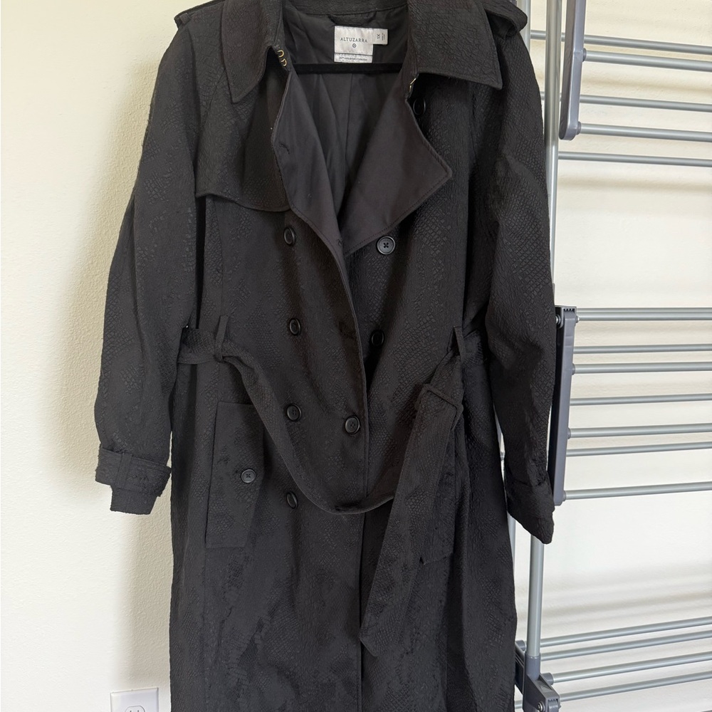 Altuzarra For Target Black Classic Trench Coat